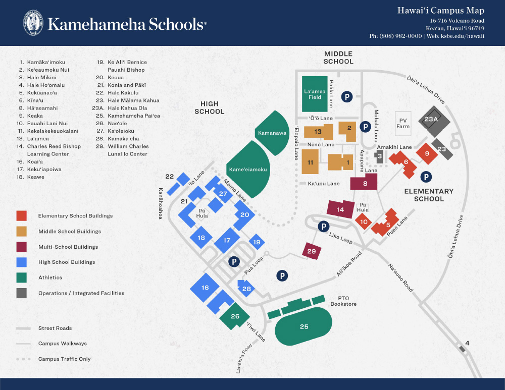 Hawaii campus map